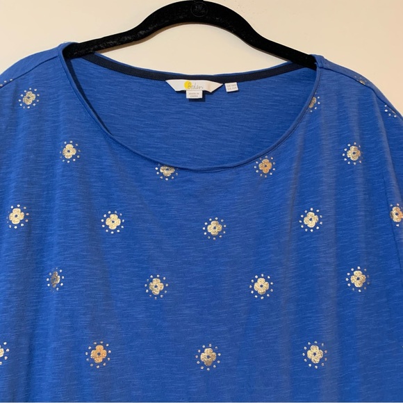 Boden Paulina Jersey Dress in Blue Size 10 - Picture 7 of 13